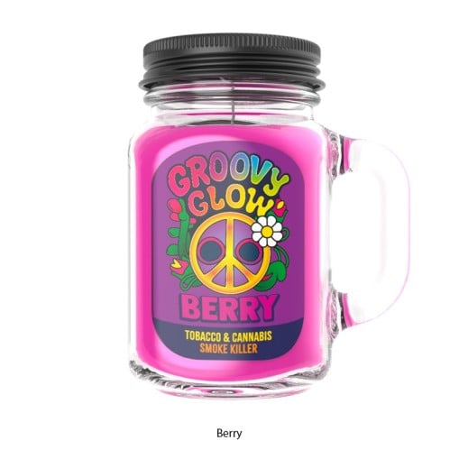 Bougie Groovy Glow : neutralisant d'odeurs et parfum d'ambiance