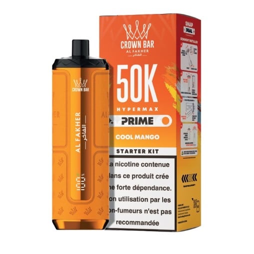 Puff Hyper Max Prime Crown Bar 50K Al Fakher : 50000 bouffées