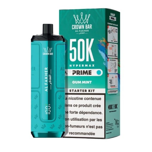 Puff Hyper Max Prime Crown Bar 50K Al Fakher : 50000 bouffées