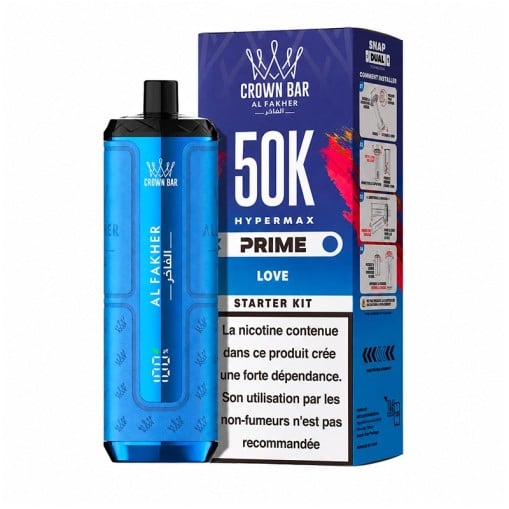Puff Hyper Max Prime Crown Bar 50K Al Fakher : 50000 bouffées