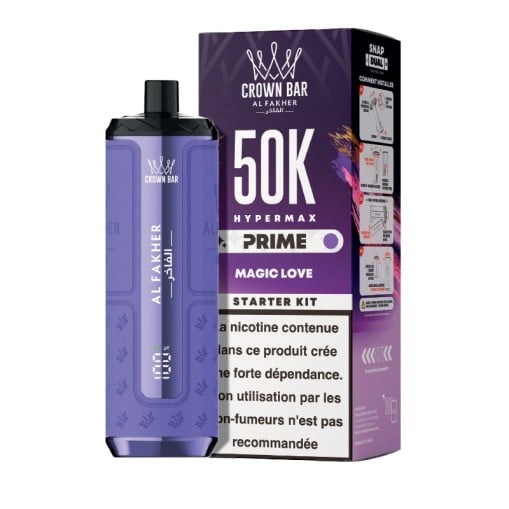 Puff Hyper Max Prime Crown Bar 50K Al Fakher : 50000 bouffées