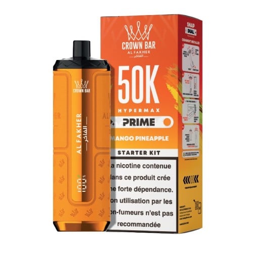 Puff Hyper Max Prime Crown Bar 50K Al Fakher : 50000 bouffées