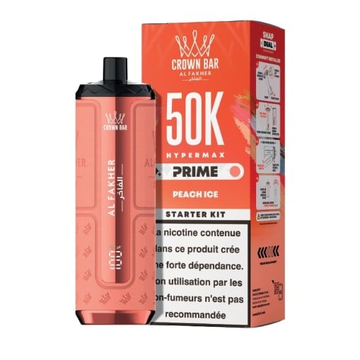 Puff Hyper Max Prime Crown Bar 50K Al Fakher : 50000 bouffées