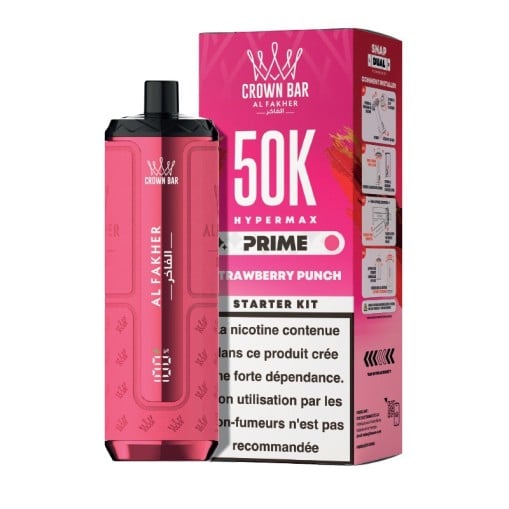 Puff Hyper Max Prime Crown Bar 50K Al Fakher : 50000 bouffées