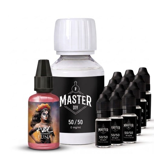 Pack DIY Luna A&L : concentré fruits rouges frais et base 50/50