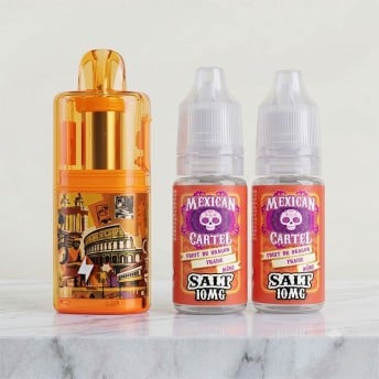 Pack Kloud 35K Fruit du Dragon Fraise Mûre Salt : pod rechargeable et e-liquides 2x10ml