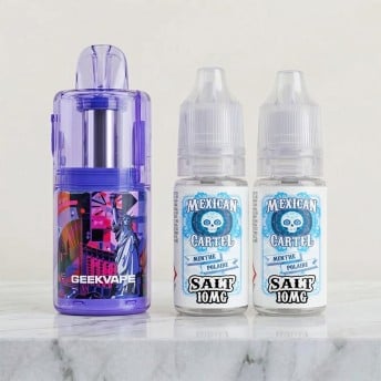 Pack Kloud 35K Menthe Polaire Salt : pod rechargeable et e-liquides