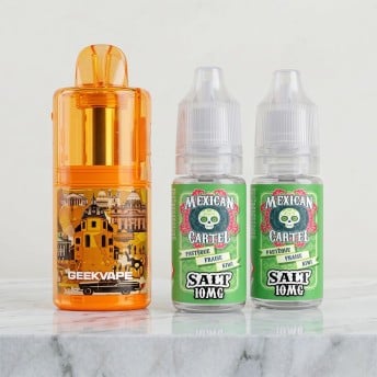 Pack Kloud 35K : pod rechargeable et e-liquides Pastèque Fraise Kiwi Salt