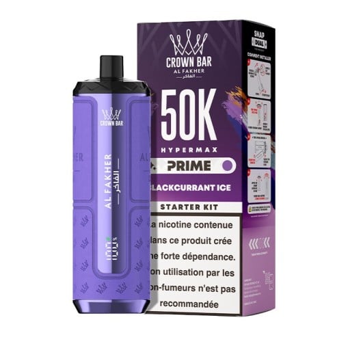Puff Hyper Max Prime Crown Bar 50K Al Fakher : 50000 bouffées