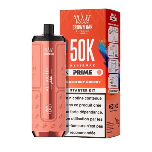 Puff Hyper Max Prime Crown Bar 50K Al Fakher : 50000 bouffées