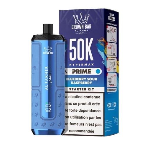 Puff Hyper Max Prime Crown Bar 50K Al Fakher : 50000 bouffées