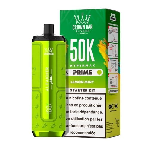 Puff Hyper Max Prime Crown Bar 50K Al Fakher : 50000 bouffées
