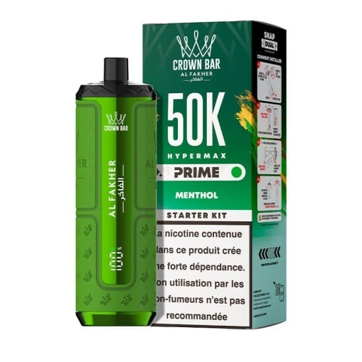 Puff Hyper Max Prime Crown Bar 50K Al Fakher : 50000 bouffées