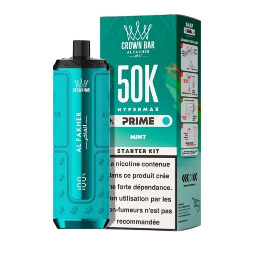 Puff Hyper Max Prime Crown Bar 50K Al Fakher : 50000 bouffées