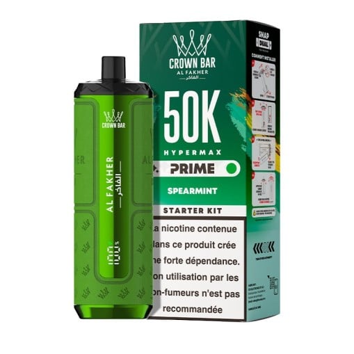 Puff Hyper Max Prime Crown Bar 50K Al Fakher : 50000 bouffées