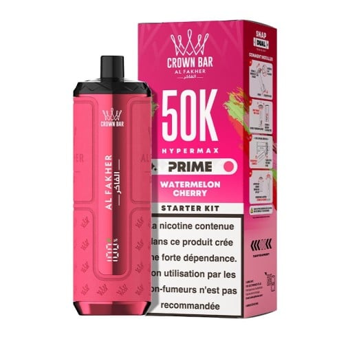 Puff Hyper Max Prime Crown Bar 50K Al Fakher : 50000 bouffées