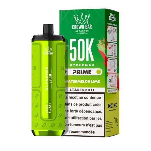 Puff Hyper Max Prime Crown Bar 50K Al Fakher : 50000 bouffées