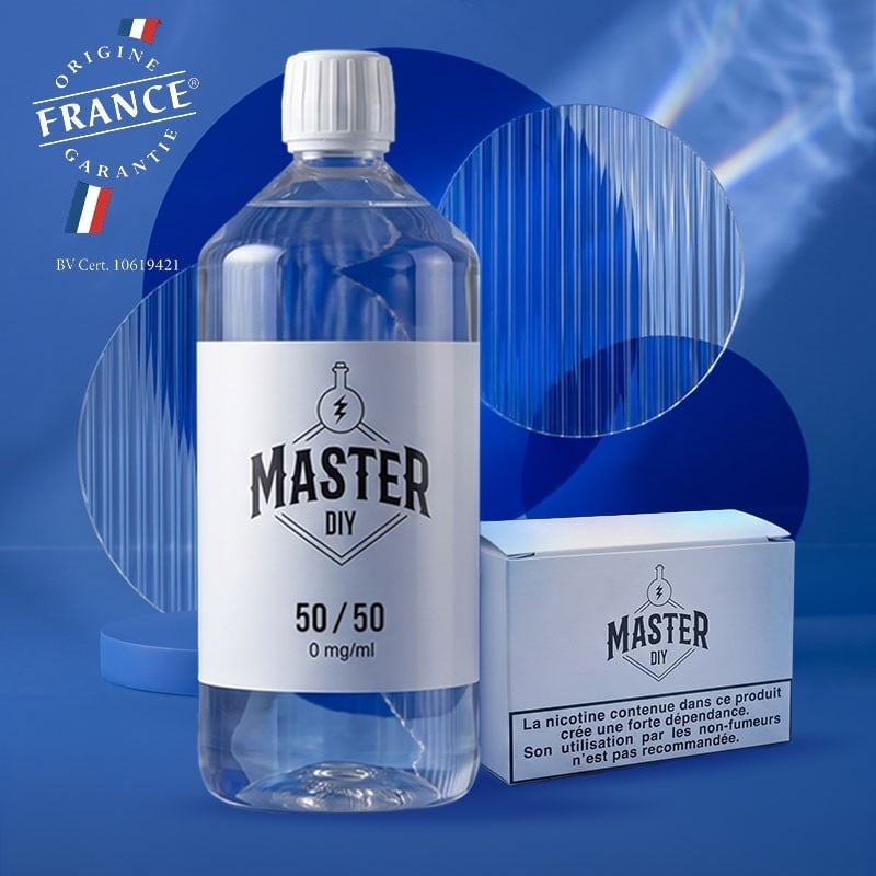Pack Base 50/50 Master DIY 1 litre : pour e-liquide DIY