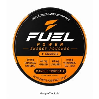 Energy Power Pouches Fuel Power : 20 sachets sans nicotine
