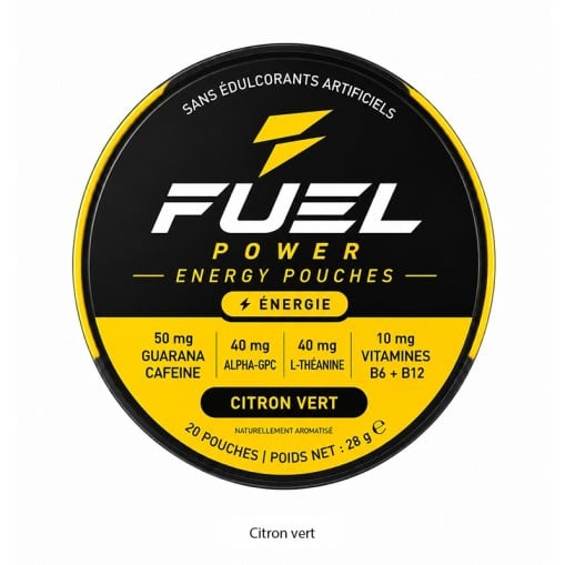 Energy Power Pouches Fuel Power : 20 sachets sans nicotine