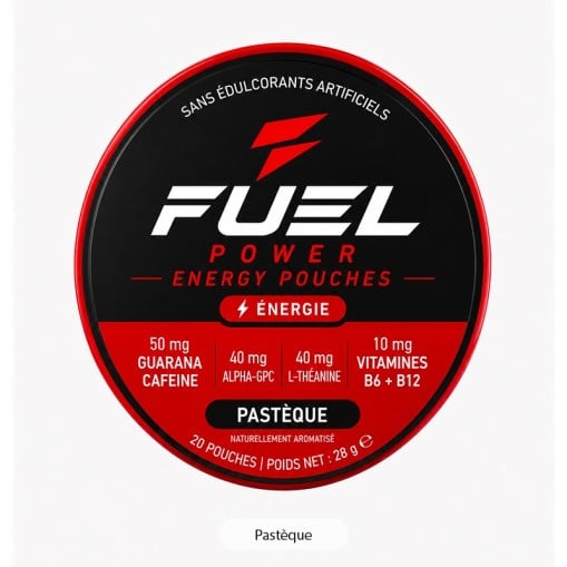 Energy Power Pouches Fuel Power : 20 sachets sans nicotine