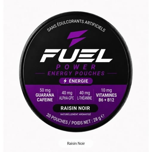Energy Power Pouches Fuel Power : 20 sachets sans nicotine
