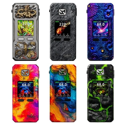 Box Rayden 220 Edition Limitée Volcano Pahoehoe BD Vape : double accu 18650, 220W