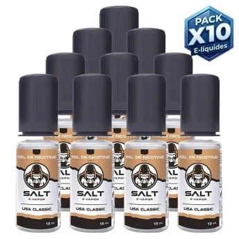 Pack USA Classic Salt E-Vapor 10x10ml