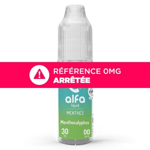 E-liquide Menthocalyptus Alfaliquid : menthe eucalyptus frais