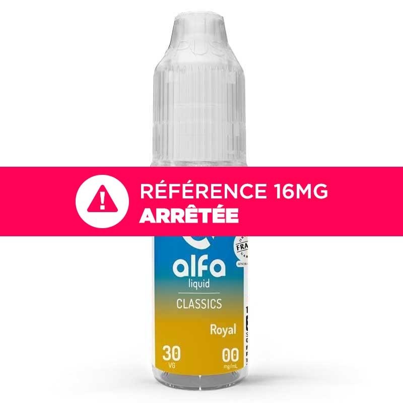 E-liquide Royal Alfaliquid : classic blond, caramel et noix