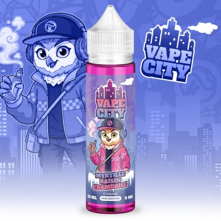 Myrtille Raisin Framboise Bleue Vape City 50ml/100ml