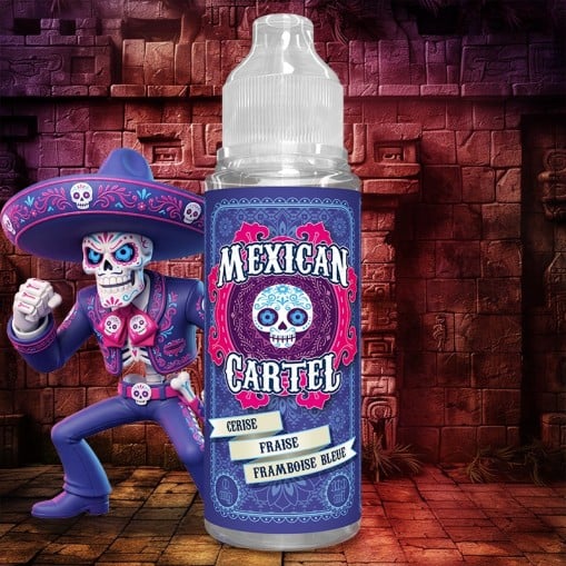 E-liquide Cerise Fraise Framboise Bleue Mexican Cartel 50ml/100ml