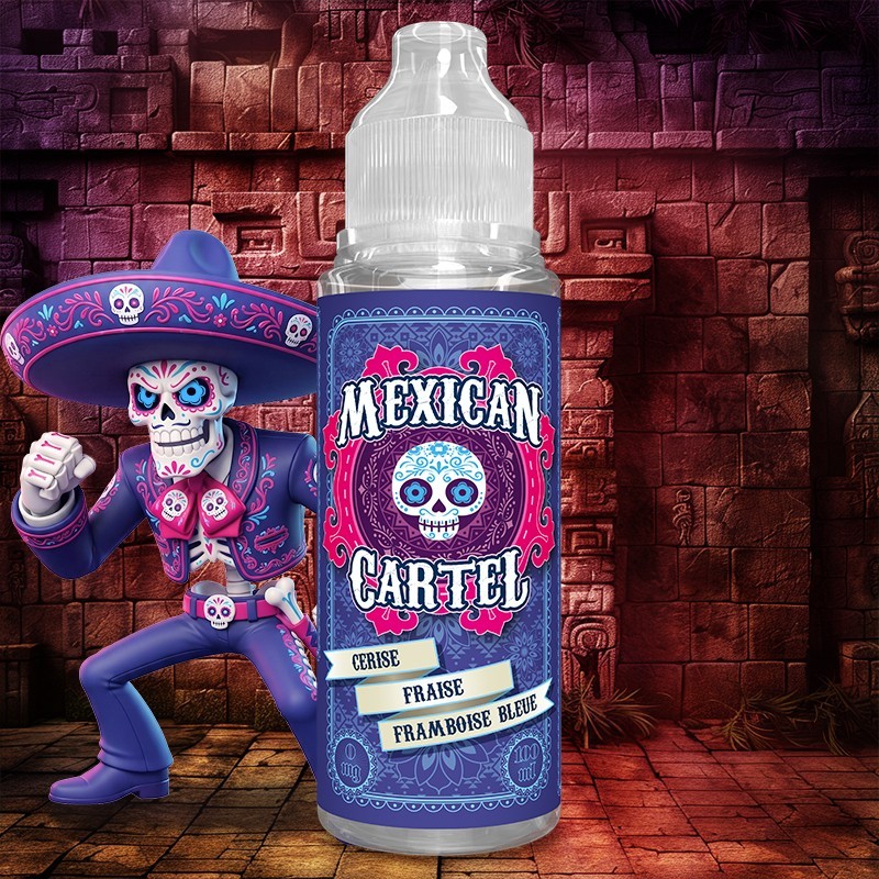 Cerise Fraise Framboise Bleue Mexican Cartel 50ml/100ml — vue 2