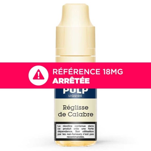E-liquide Réglisse de Calabre Pulp : saveur anisée