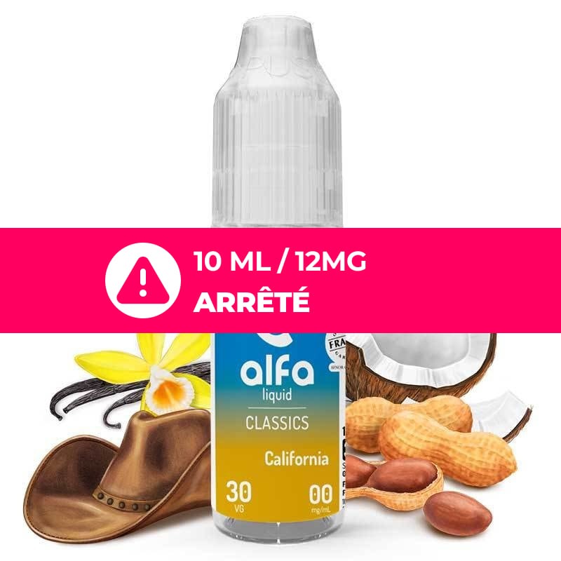 E-liquide Classics California Alfaliquid : classic blond gourmand