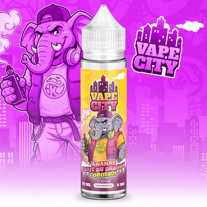 Ananas Fruit du dragon Corossol Vape City 50ml/100ml