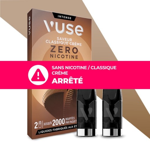 Recharges Vuse : cartouches pré-remplies (x2) ePod, Pro