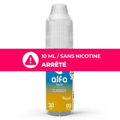 E-liquide Royal Alfaliquid : classic blond, caramel et noix