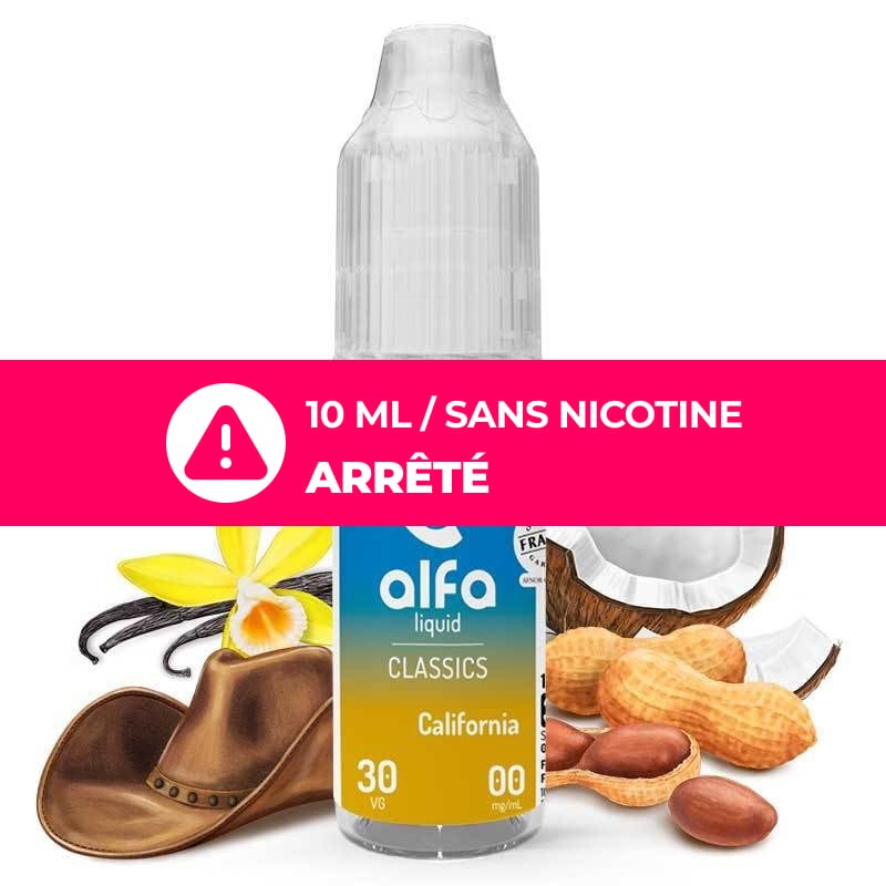 E-liquide Classics California Alfaliquid : classic blond gourmand