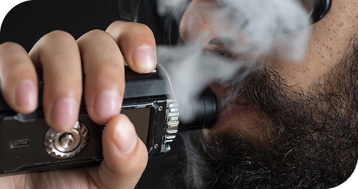 des bruits de crépitements avec la cigarette électronique 