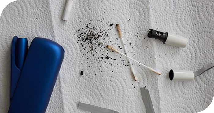 les filetages et pas de vis d'une e-cigarette