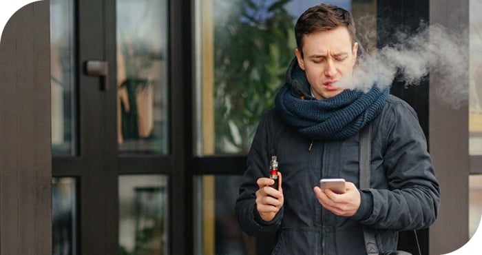 un goût de brûlé avec la cigarette électronique 