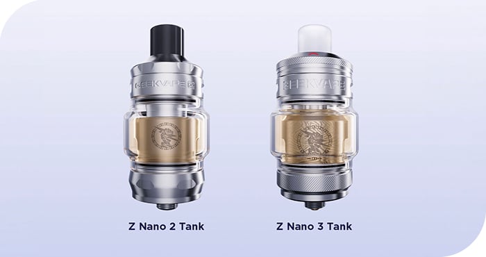 Tank Z Nano 2 Geekvape Versus Z Nano 3 tank