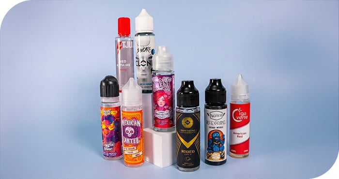 les saveurs des e-liquides pour cigarette électronique